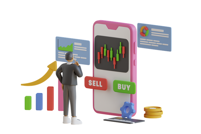 کلاب ها 1 businessman looking at candlestick chart on mobile phone 6550420 5438364 1